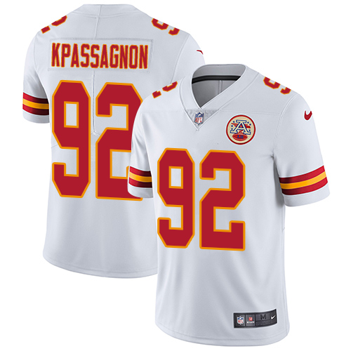 Nike Chiefs #92 Tanoh Kpassagnon White Men's Stitched NFL Vapor Untouchable Limited Jersey - Click Image to Close
